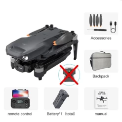 ISPEKTRUM ISKF106 Max Drone 4K Dual Camera, 3-Axis Gimbal, 25 Minutes Fight Time, 1.2KM Flying Range, Advanced Auto Return, Trajectory Flight, Smart Hover