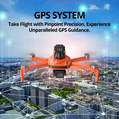 Open Box - The Bigly Brothers E59 Mark III Delta Orange Superior Edition, GPS Drone, 4k Camera, 1 Key Return Home, All Around Obstacle Avoidance, Carrying Case & 1 Batt Included 5 Open Box - The Bigly Brothers E59 Mark III Delta Orange Superior Edition, GPS Drone, 4k Camera, 1 Key Return Home, All Around Obstacle Avoidance, Carrying Case & 1 Batt Included - Image 3