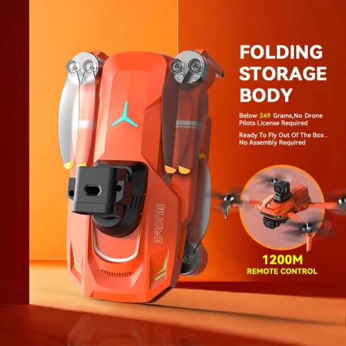 Open Box - The Bigly Brothers E59 Mark III Delta Orange Superior Edition, GPS Drone, 4k Camera, 1 Key Return Home, All Around Obstacle Avoidance, Carrying Case & 1 Batt Included 12 Open Box - The Bigly Brothers E59 Mark III Delta Orange Superior Edition, GPS Drone, 4k Camera, 1 Key Return Home, All Around Obstacle Avoidance, Carrying Case & 1 Batt Included - Image 10