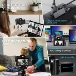 Digital Camera 48MP 4k Vlogging Camera Autofocus For YouTube With WI-FI 32GB TF -Outdoor Camera Shop 17115604 1