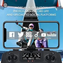 Drone With Camera 4K HD GPS Adult Beginner 5GHz Transmission Foldable Quadcopter 11 Drone With Camera 4K HD GPS Adult Beginner 5GHz Transmission Foldable Quadcopter -Outdoor Camera Shop 17115605 2