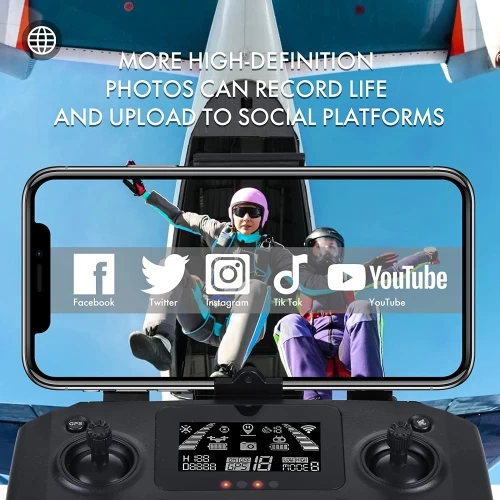 Drone With Camera 4K HD GPS Adult Beginner 5GHz Transmission Foldable Quadcopter 5 Drone With Camera 4K HD GPS Adult Beginner 5GHz Transmission Foldable Quadcopter - Image 3