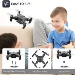 ISTAR Mini Drone With 720P Camera For Kids, FPV Video, Nano Portable Pocket RC Quadcopter Beginners Toys, 3D Flip, Altitude Hold, Headless Mode, Trajectory Flight, With 1x Battery 11 ISTAR Mini Drone With 720P Camera For Kids, FPV Video, Nano Portable Pocket RC Quadcopter Beginners Toys, 3D Flip, Altitude Hold, Headless Mode, Trajectory Flight, With 1x Battery -Outdoor Camera Shop 17146510 2