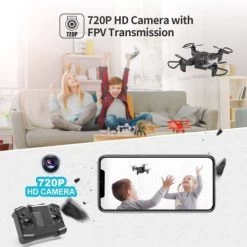 ISTAR Mini Drone With 720P Camera For Kids, FPV Video, Nano Portable Pocket RC Quadcopter Beginners Toys, 3D Flip, Altitude Hold, Headless Mode, Trajectory Flight, With 1x Battery 14 ISTAR Mini Drone With 720P Camera For Kids, FPV Video, Nano Portable Pocket RC Quadcopter Beginners Toys, 3D Flip, Altitude Hold, Headless Mode, Trajectory Flight, With 1x Battery -Outdoor Camera Shop 17146510 5
