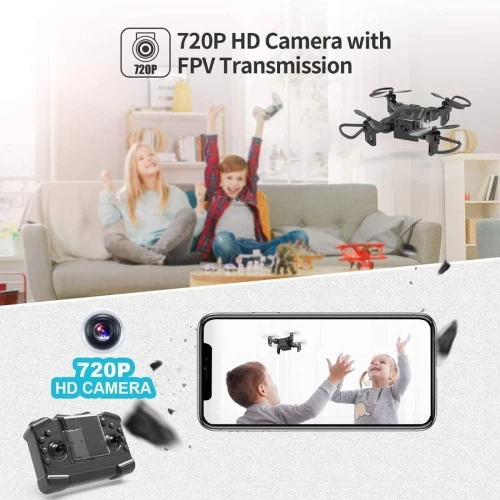 ISTAR Mini Drone With 720P Camera For Kids, FPV Video, Nano Portable Pocket RC Quadcopter Beginners Toys, 3D Flip, Altitude Hold, Headless Mode, Trajectory Flight, With 1x Battery 8 ISTAR Mini Drone With 720P Camera For Kids, FPV Video, Nano Portable Pocket RC Quadcopter Beginners Toys, 3D Flip, Altitude Hold, Headless Mode, Trajectory Flight, With 1x Battery - Image 6