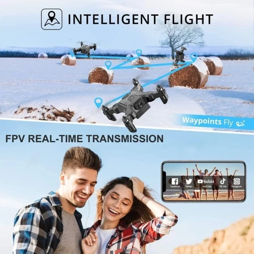 ISTAR Mini Drone With 720P Camera For Kids, FPV Video, Nano Portable Pocket RC Quadcopter Beginners Toys, 3D Flip, Altitude Hold, Headless Mode, Trajectory Flight, With 1x Battery 9 ISTAR Mini Drone With 720P Camera For Kids, FPV Video, Nano Portable Pocket RC Quadcopter Beginners Toys, 3D Flip, Altitude Hold, Headless Mode, Trajectory Flight, With 1x Battery - Image 7
