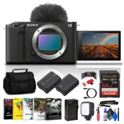 Sony ZV-E1 Mirrorless Camera + 64GB Card + Extra Battery + Software