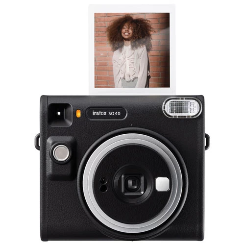 Fujifilm Instax SQUARE SQ40 Instant Camera - Black 3 Fujifilm Instax SQUARE SQ40 Instant Camera - Black