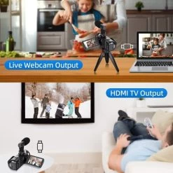 NBD Video Camera 2.7K Ultra HD 42MP Youtube Vlogging Camera 3.0” Camcorder With Remote Control 11 NBD Video Camera 2.7K Ultra HD 42MP Youtube Vlogging Camera 3.0” Camcorder With Remote Control -Outdoor Camera Shop 17160591 3