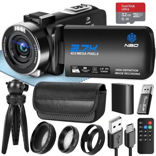 NBD Video Camera 2.7K Ultra HD 42MP Youtube Vlogging Camera 3.0” Camcorder With Remote Control 7 NBD Video Camera 2.7K Ultra HD 42MP Youtube Vlogging Camera 3.0” Camcorder With Remote Control - Image 5