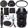 Sigma 24-35mm F/2 DG HSM Art Lens For Nikon F #588955 + Lens Pen Cleaner + Microfiber Cleaning Cloth + Lens Capkeeper + Deluxe Cleaning Kit + Flexible Tripod Bundle (International