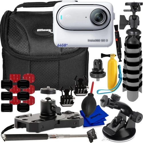 Insta360 GO 3 Action Camera (64GB) - 12PC Accessory Bundle 3 Insta360 GO 3 Action Camera (64GB) - 12PC Accessory Bundle