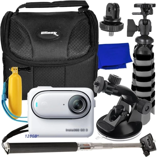 Insta360 GO 3 Action Camera (128GB) CINSABKA_GO306 - 8PC Accessory Bundle 3 Insta360 GO 3 Action Camera (128GB) CINSABKA_GO306 - 8PC Accessory Bundle