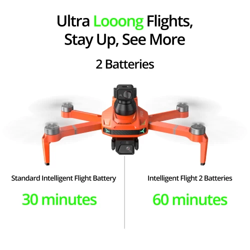 The Bigly Brothers E59 Mark III Delta Orange Superior Edition, GPS Drone, 4k Camera, 1 Key Return Home, All Around Obstacle Avoidance, New Release, Carrying Case & 1 Batt Included 10 The Bigly Brothers E59 Mark III Delta Orange Superior Edition, GPS Drone, 4k Camera, 1 Key Return Home, All Around Obstacle Avoidance, New Release, Carrying Case & 1 Batt Included - Image 8