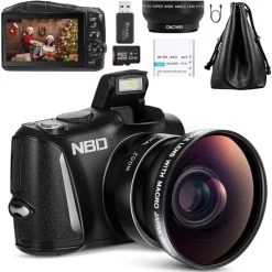Digital Camera 4K 48MP Vlogging Camera For Photography With 2 Batteries,32GB SD Card, 16x Digital Zoom, 3.0 Inch Screen,Compact Camera For Beginners