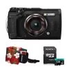 Olympus Tough TG-6 Digital Camera (Black) V104210RU000 + Adata 128GB + Olympus Floating Foam Strap (Island Red) Kit Bundle -Outdoor Camera Shop 17188427