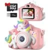 Upgraded Unicorn Camera For 3-8 Years Old Kids, Selfie Camera 20.0 MP HD 1080P IPS Screen, Built-in 1000 MAh Rechargeable Battery, Dual Digital Toy Camera With 32GB SD Card. -Outdoor Camera Shop 17189146