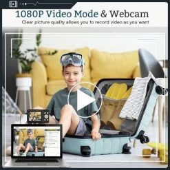 Kids Digital Camera With 32GB Card, FHD 1080P 44MP Compact Vlogging Camera, Point And Shoot Camera With 16X Digital Zoom, Portable Mini Camera For Teens And Students (Black) -Outdoor Camera Shop 17195576 2