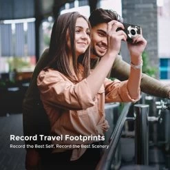 Portable Mini Compact Digital Camera Auto Focus HD 2.7K Vlogging Camera With 48MP, 16X Digital Zoom, 32GB Memory Card, 2 Batteries -Outdoor Camera Shop 17196218 5