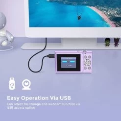 Compact Digital Camera With Auto Focus, 2.7K Vlogging Camera, HD 48MP, 16X Digital Zoom, 32GB Memory Card 16 Compact Digital Camera With Auto Focus, 2.7K Vlogging Camera, HD 48MP, 16X Digital Zoom, 32GB Memory Card -Outdoor Camera Shop 17196235 6