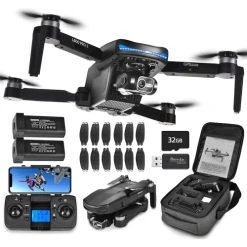 NMY Drone With Camera 4k For Adults, 5G WIFI Transmission, EIS Technology, Gimbal Camera, 50 Mins Flight Time With 2 Batteries, Brushless Motor, Drone Professional