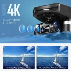 NMY Drone With Camera 4k For Adults, 5G WIFI Transmission, EIS Technology, Gimbal Camera, 50 Mins Flight Time With 2 Batteries, Brushless Motor, Drone Professional -Outdoor Camera Shop 17196419 2