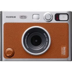 FUJIFILM INSTAX MINI EVO Hybrid Instant Camera (Brown) 16812534 - 7PC Bundle -Outdoor Camera Shop 17201580 1