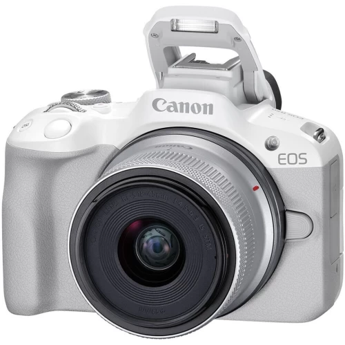 Canon® Canon EOS R50 Mirrorless Camera With 18-45mm Lens (White) 5812C012 - 7PC Bundle 4 Canon® Canon EOS R50 Mirrorless Camera With 18-45mm Lens (White) 5812C012 - 7PC Bundle - Image 2