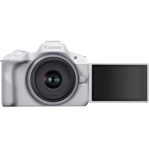 Canon® Canon EOS R50 Mirrorless Camera With 18-45mm Lens (White) 5812C012 - 7PC Bundle 6 Canon® Canon EOS R50 Mirrorless Camera With 18-45mm Lens (White) 5812C012 - 7PC Bundle - Image 4