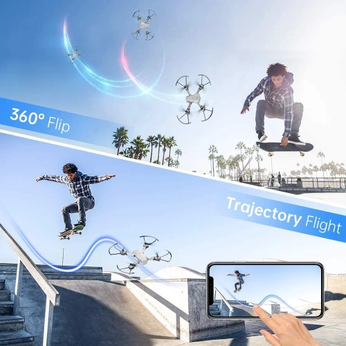 Vantop - Snaptain A10 Mini Foldable Drone With 1080P HD Camera FPV Wi-Fi RC Quadcopter, Voice Control, Gesture Control, High-Speed Rotation, 3D Flips 8 Vantop - Snaptain A10 Mini Foldable Drone With 1080P HD Camera FPV Wi-Fi RC Quadcopter, Voice Control, Gesture Control, High-Speed Rotation, 3D Flips - Image 6