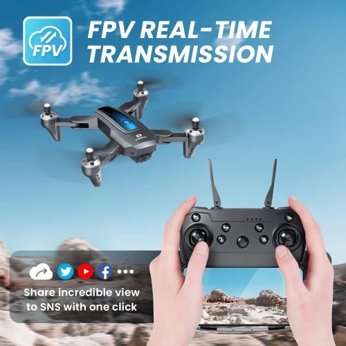 DRC Drone With 2K HD Camera - Designed For Adults And Kids, Equipped With FPV Live Video, Gravity Control, Altitude Hold, One Key Start, Headless Mode 4 DRC Drone With 2K HD Camera - Designed For Adults And Kids, Equipped With FPV Live Video, Gravity Control, Altitude Hold, One Key Start, Headless Mode - Image 2