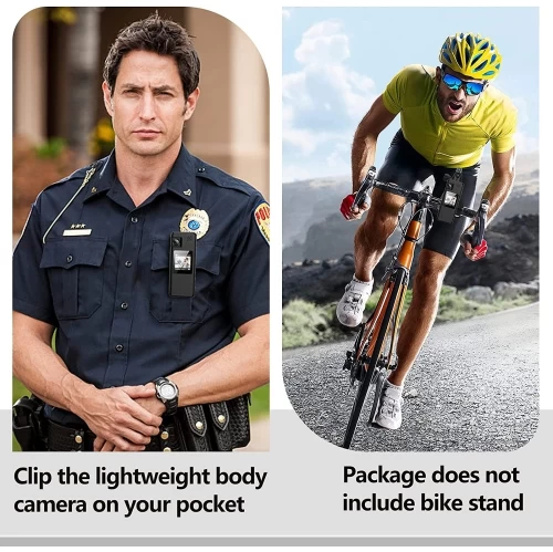 1080P 64GB Body Camera With Audio, Police Body Cam With 180° Rotatable Lens And Upgrade Rotate Clip 7 1080P 64GB Body Camera With Audio, Police Body Cam With 180° Rotatable Lens And Upgrade Rotate Clip - Image 5