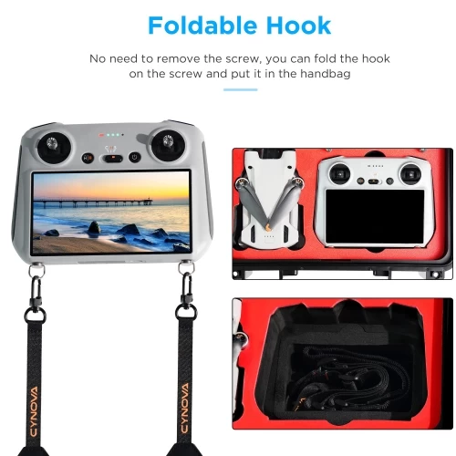 Drone Mini 3 Pro Strap Lanyard, Drone Remote Neck Strap Compatible With DJI RC Remote / DJI RC 2 Controller / DJI RC PRO For DJI Mini 3 / DJI Air 3 / Mavic 3 Classic For DJI Mini 3 6 Drone Mini 3 Pro Strap Lanyard, Drone Remote Neck Strap Compatible With DJI RC Remote / DJI RC 2 Controller / DJI RC PRO For DJI Mini 3 / DJI Air 3 / Mavic 3 Classic For DJI Mini 3 - Image 4