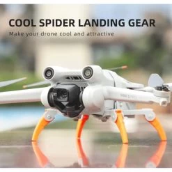 Landing Gear For DJI Mini 3 Pro, Spider Leg Foldable Extension Kit For DJI Mini3 Pro Drone Accessories (Grey + Orange) (NOT For Newest DJI Mini 3) -Outdoor Camera Shop 17242228 1