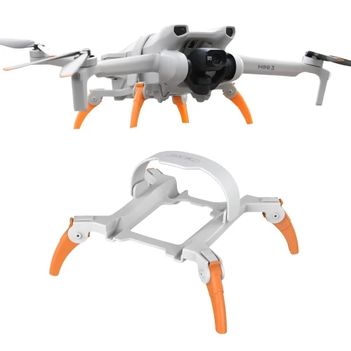 Landing Gear For DJI Mini 3, Spider Leg Foldable Extension Kit For DJI Mini3 Drone Accessories (Grey + Orange)Only Available For DJI Mini 3 Drone 3 Landing Gear For DJI Mini 3, Spider Leg Foldable Extension Kit For DJI Mini3 Drone Accessories (Grey + Orange)Only Available For DJI Mini 3 Drone