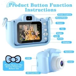 Kids Camera Toys For 3-12 Year Old Boys/Girls, Kids Digital Camera For Toddler With Video, Christmas Birthday Festival Gifts For Kids, Selfie Camera For Kids, 32GB TF Card -Outdoor Camera Shop 17242451 2