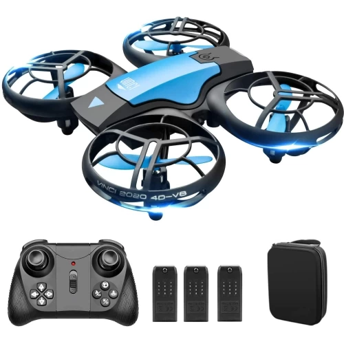 4DV8 Drone For Kids And Beginners,RC Mini Quadcopter Toys For Boys And Girls,with 3 Batteries,Altitude Hold,Headless Mode,Throwing GO, 3D Flip And 3 Speed Modes Aeroplane,Blue 3 4DV8 Drone For Kids And Beginners,RC Mini Quadcopter Toys For Boys And Girls,with 3 Batteries,Altitude Hold,Headless Mode,Throwing GO, 3D Flip And 3 Speed Modes Aeroplane,Blue