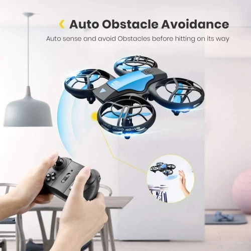 4DV8 Drone For Kids And Beginners,RC Mini Quadcopter Toys For Boys And Girls,with 3 Batteries,Altitude Hold,Headless Mode,Throwing GO, 3D Flip And 3 Speed Modes Aeroplane,Blue 4 4DV8 Drone For Kids And Beginners,RC Mini Quadcopter Toys For Boys And Girls,with 3 Batteries,Altitude Hold,Headless Mode,Throwing GO, 3D Flip And 3 Speed Modes Aeroplane,Blue - Image 2
