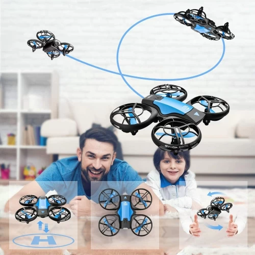 4DV8 Drone For Kids And Beginners,RC Mini Quadcopter Toys For Boys And Girls,with 3 Batteries,Altitude Hold,Headless Mode,Throwing GO, 3D Flip And 3 Speed Modes Aeroplane,Blue 6 4DV8 Drone For Kids And Beginners,RC Mini Quadcopter Toys For Boys And Girls,with 3 Batteries,Altitude Hold,Headless Mode,Throwing GO, 3D Flip And 3 Speed Modes Aeroplane,Blue - Image 4