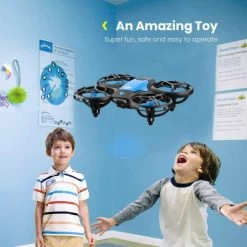 4DV8 Drone For Kids And Beginners,RC Mini Quadcopter Toys For Boys And Girls,with 3 Batteries,Altitude Hold,Headless Mode,Throwing GO, 3D Flip And 3 Speed Modes Aeroplane,Blue 13 4DV8 Drone For Kids And Beginners,RC Mini Quadcopter Toys For Boys And Girls,with 3 Batteries,Altitude Hold,Headless Mode,Throwing GO, 3D Flip And 3 Speed Modes Aeroplane,Blue -Outdoor Camera Shop 17242483 5