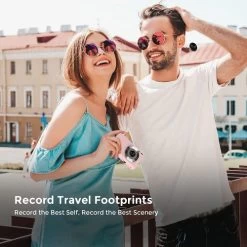 Auto Focus Digital Camera - A 2.7K Vlogging Camera With HD 48MP Resolution, 16X Digital Zoom, And It Includes A 32GB Memory Card, 2 Batteries, And A Charger. Color: Pink. -Outdoor Camera Shop 17242704 5