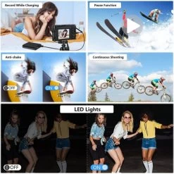 4K 48MP Autofocus Vlogging Camera - This Camera Includes A 32GB Memory Card, 16X Digital Zoom, And Comes With 2 Batteries. It's A Powerful Tool For Photography Color: Black. -Outdoor Camera Shop 17242711 4