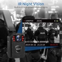1296P Body Camera Support 8-10 Hours Recording - Auto Night Vision - Memory Expand Max 128G Lightweight And Portable Easy To Operate -Outdoor Camera Shop 17242754 4