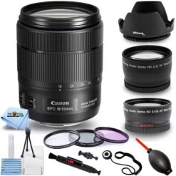 CanonĀ® Canon EF-S 18-135mm F/3.5-5.6 IS USM Lens Telephoto And Wide Angle Kit White Box